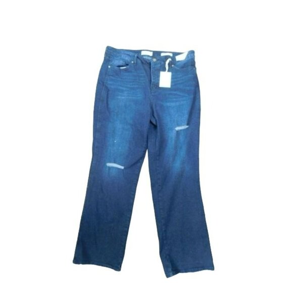 Jessica Simpson Size 32 Dark Wash Straight Flirt Bootcut Denim Jeans NWT $79 - Picture 1 of 2